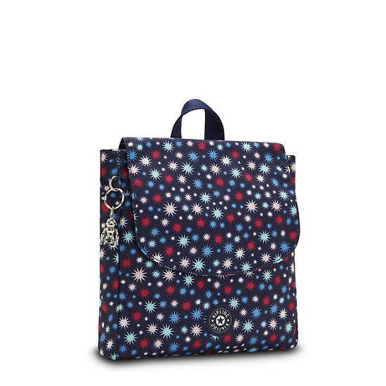 Kipling Dannie Printed Small Rygsække Blå | DK 1547AH